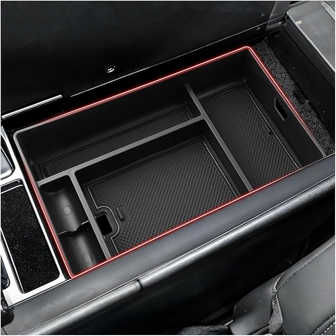 Autorder Center Console Organizer for 2022 2023 2024 2025 Lexus NX NX 250/NX 350/NX 350h 450h+ Accessories Armrest Storage Box Secondary Insert Tray with Anti-Slip Mat