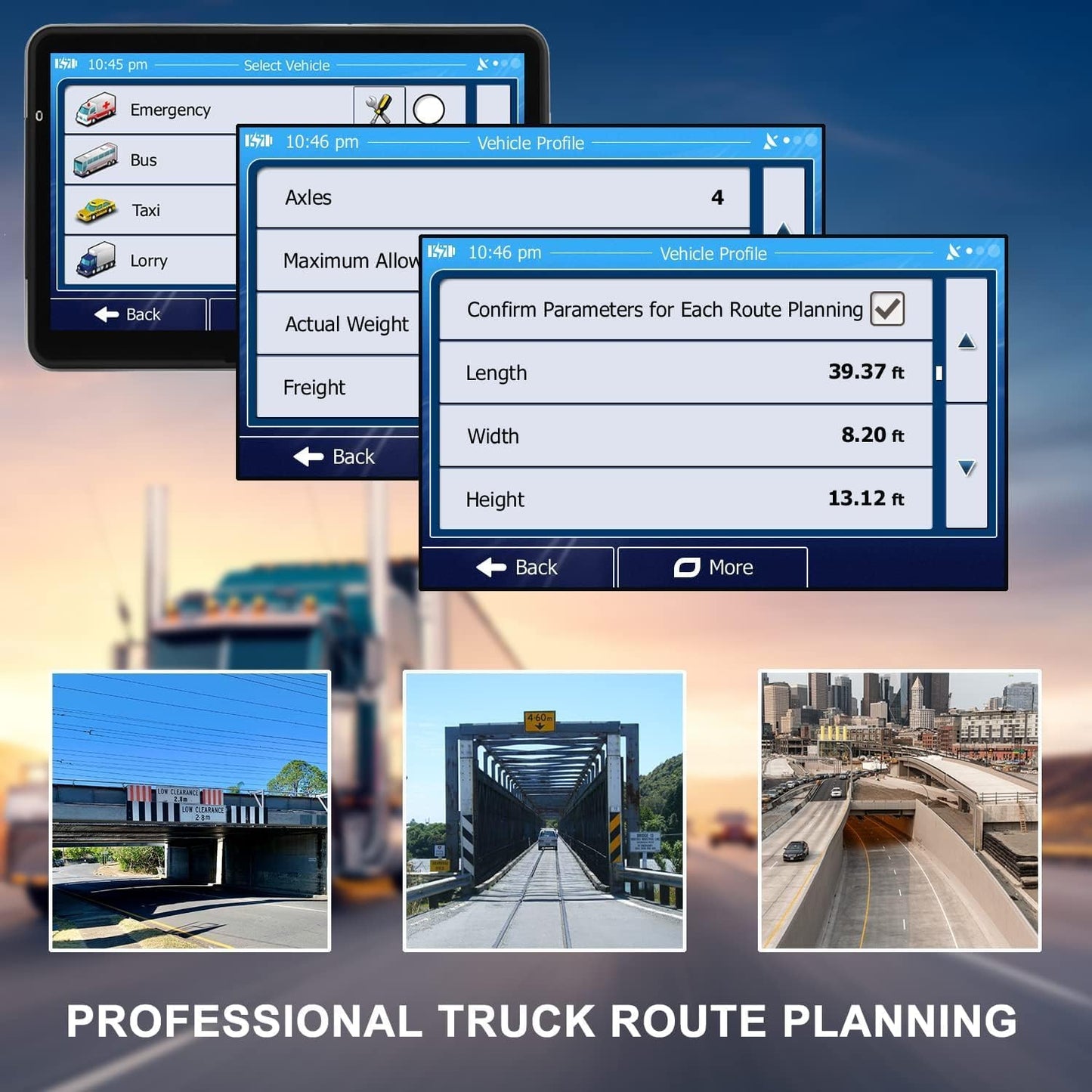 GPS Navigator for Car Truck RV, 9 ” Trucker GPS for Semi Truck 2025 Map， Real Voice Spoken Turn-by-Turn Direction Reminding Navigation System for Cars, Vehicle GPS with Speed and Red Light Warning