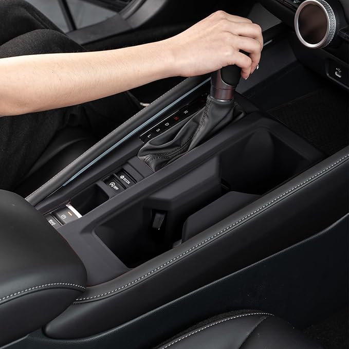 for 2025 Honda Accord Sports Silicone Gear Shift Panel Protective Cover with 11th Gen Accord 2023 2024 Car Interior Decorative Accessories Black Center Console Coaster(Not for PHEV Hybrid)