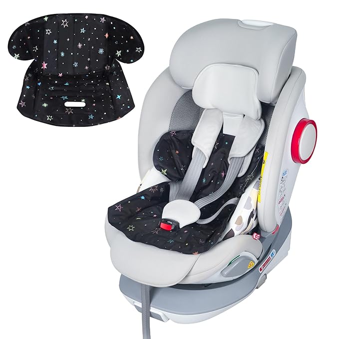 Orzbow Car Seat Cooling Pad for Babies, Toddlers, and Kids | Carseat Cooler Pad with Waterproof Seat Liner | Comfortable and Durable Cooling Cushion for Strollers, Baby Summer Essentials, Black