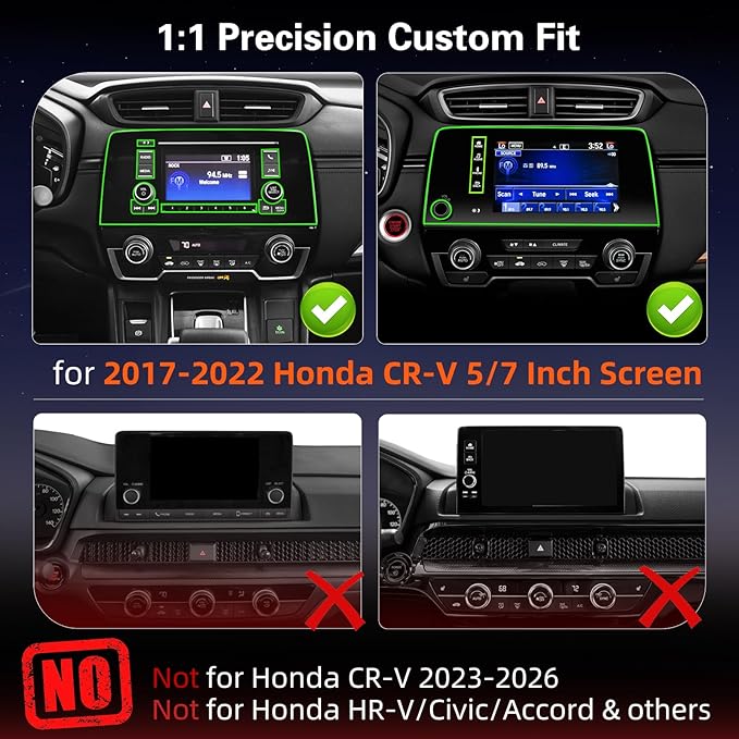 Car Phone Holder for Honda CRV 2017 2018 2019 2020 2021 2022: Magnetic Screen Cell Phone Mount for CR-V 5/7 Inch Touchscreen Accessories - 360° Rotation Compatible with MagSafe for iPhone Samsung