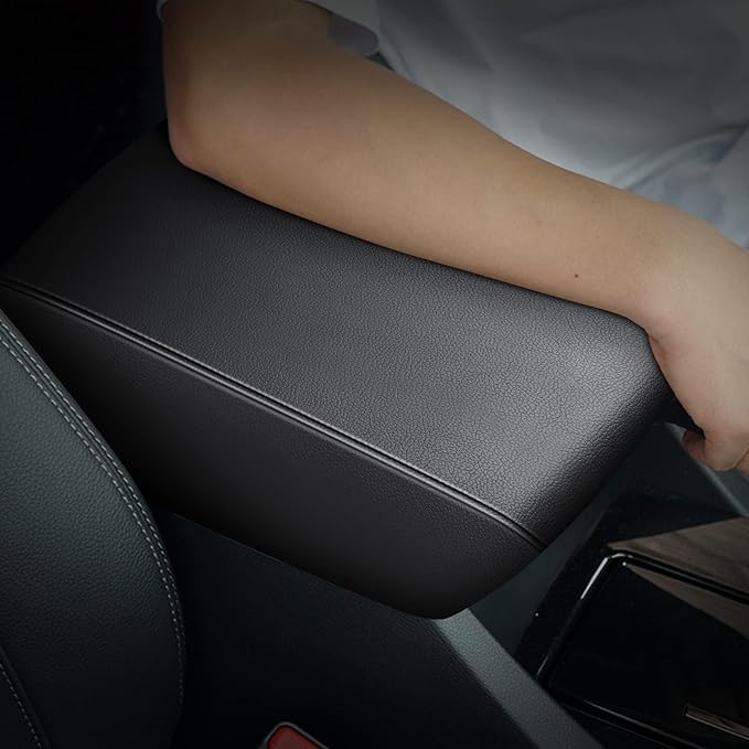 AOMSAZTO Armrest for Toyota Corolla Cross 2022 2023 2024 2025 Middle Leather Black