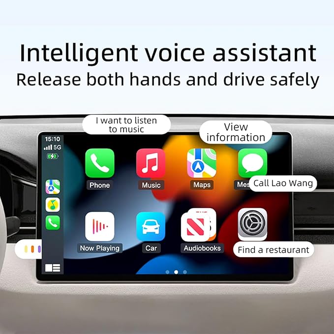 2-in-1 Wireless CarPlay Adapter for Apple iPhone & Android Auto - Wired CarPlay to Wireless Device, T-Shaped for Car USB Plug and Play Auto Reconnect, Auto-Connect, No Delay [2026 Upgraded]