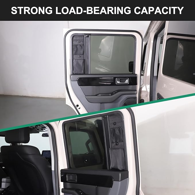 Car Rear Window Storage Bag Compatible with Ineos Grenadier 2020-2025 Oxford Cloth Car Rear Door Storage Bag Organizer Interior Accessories