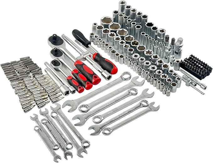 Hantinstom Ultimate Sockets Set Comprehensive Hand Tool Set Perfect for Home Essentials College Dorm Car Emergency Kit Ideal Apartment Essentials & Men’s Tools Gift