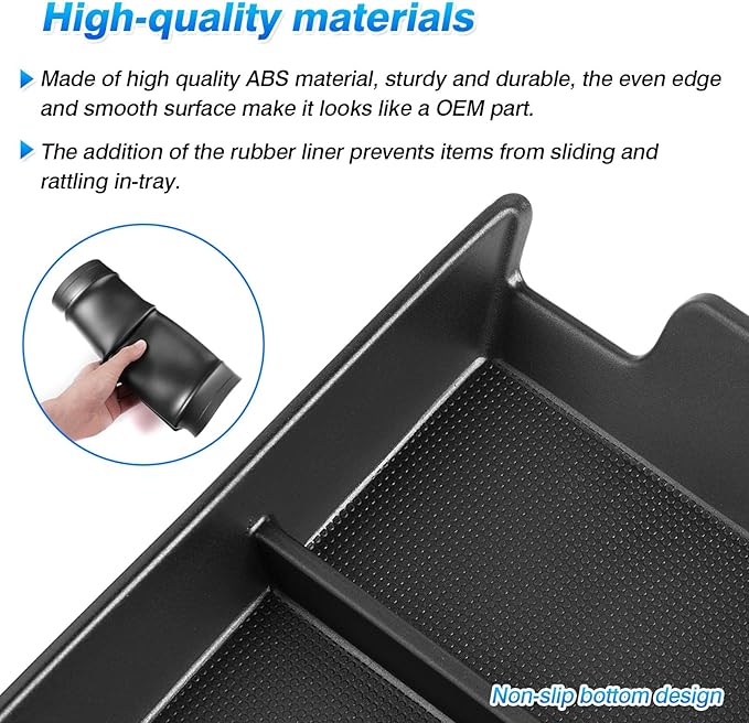 Autorder Center Console Bottom Organizer for 2023 2024 2025 2026 Toyota bZ4X/ Subaru Solterra Accessories Lower Center Console Storage Tray