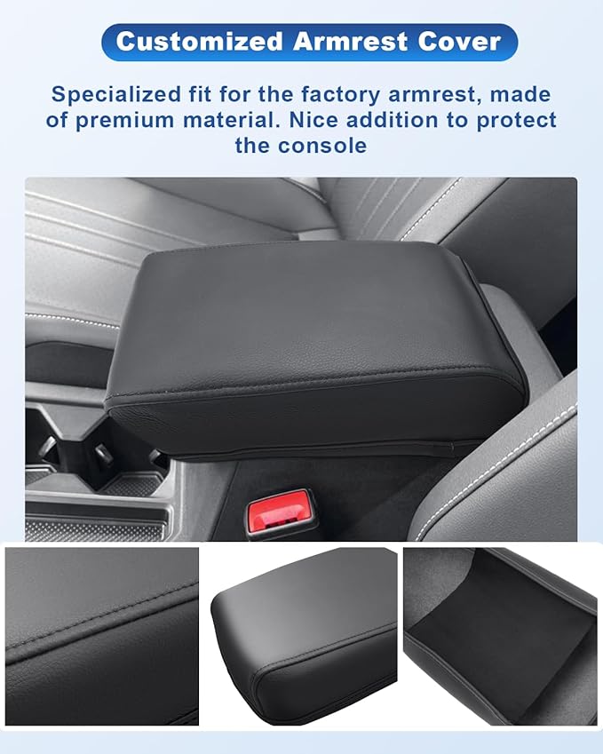 CDEFG for VW Volkswagen Atlas 2024 2025 2026 Center Console Cover for 2024 2025 2026 Atlas Cross Sport Accessories Armrest Cover 2024-2026 Atlas Cross Sport Middle Console Pad Arm Rest Cushion