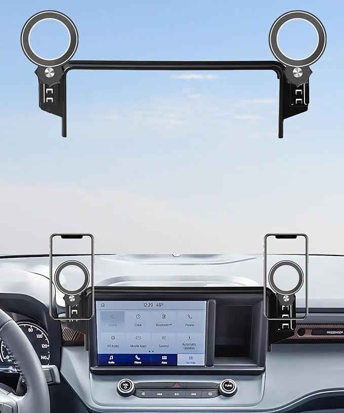 Car Phone Holder for Ford Maverick 2022 2023 2024 Accessories Apply to 8 Inch Touch Screen Fixed Clip Magnetic Cell Phone Mount Hands-Free 360 Degree Rotation