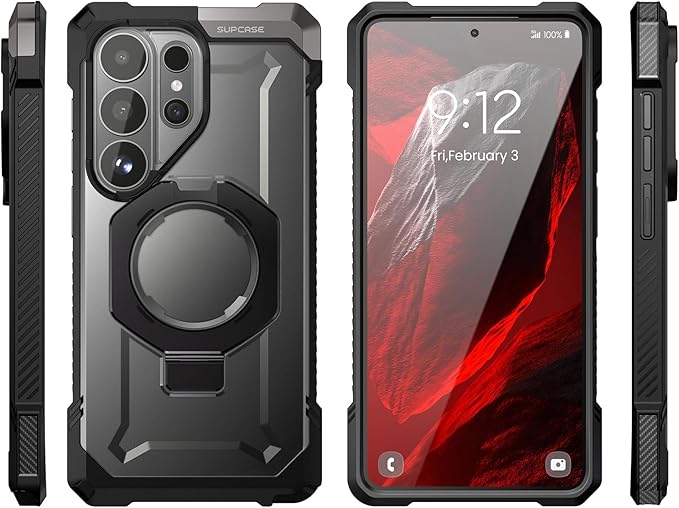 SUPCASE for Samsung Galaxy S26 Ultra Case with Kickstand (Unicorn Beetle Grip), [Wireless Charge Compatible] [Military-Grade Protection] Heavy-Duty Magnetic Phone Case for S26 Ultra 6.9 Inch, Dark