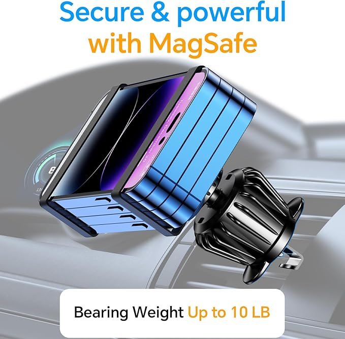 Coolpow for Magsafe Car Mount【20 Strong Magnets】Magnetic Phone Holder for Car Phone Holder Magnetic Phone Mount Dash Air Vent Cell Phone Holders for Your Car Mount for iphone 17 Pro Max 16 15 14 13 12