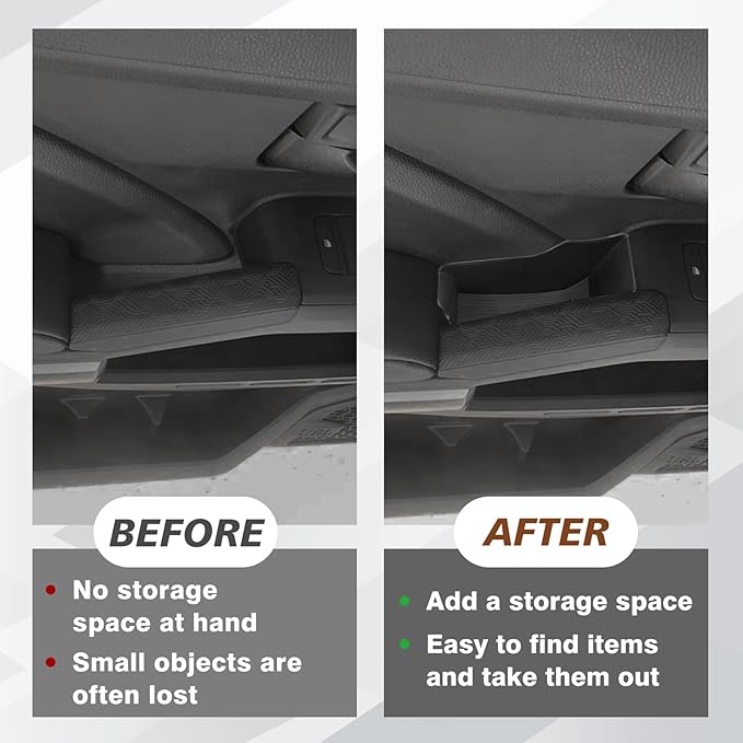 Muslogy Front Door Handle Inserts Box Interior Storage Organizer Compatible with 2024 2025 2026 Toyota Tacoma&2025+ 4Runner Accessories Door Grab Handle Pocket Side Armrest Phone Pocket Organizer 2PCS