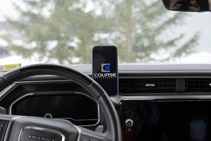Course Motorsports Direct Fit Phone Mount - GMC Sierra Denali 1500 AT4 (2022+), 2500-3500HD Denali (2024+) - Compatible with MagSafe - Non Charging -