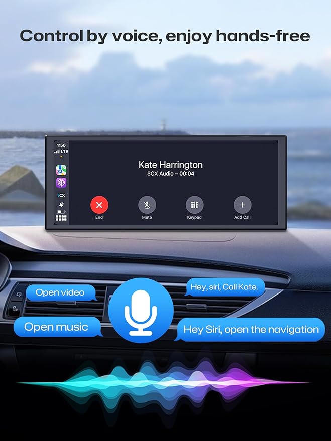 INNOVV V1 10.3" Wireless CarPlay & Android Auto, for Cars Without Factory CarPlay, True Plug & Play Magnetic Detachable, HD IPS Display, GPS Navigation, Fits All Cars
