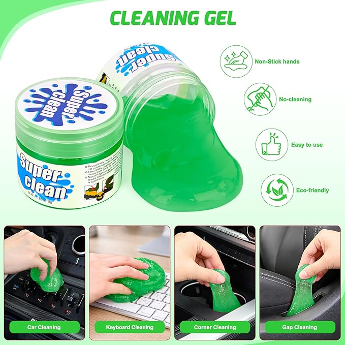 Nilight 15PCS Car Detailing Kit Auto Cleaning Tools Wash Set with Storage Carry Bag Beginners Easy to Use for Interior Exterior Car Care Clean Windshield Dashboard Seat Air Vents Wheels Tires, Green