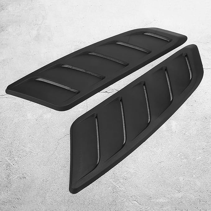 Hood Vent,Hood Vents For Cars,Car Hood Vent,Automotive Hood Louvers,2Pcs Car Auto Modification Hood Bonnet Vent Cover Fit For 2015-2017