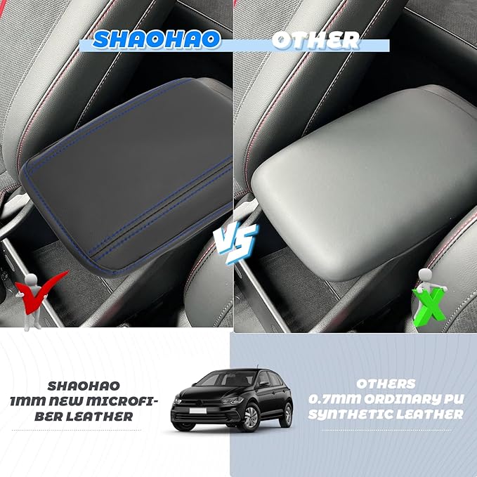 SHAOHAO for 2025 2026 Hyundai Kona Center Console Cover Fit for 2024 2025 2026 Hyundai Kona Accessories (SE, SEL, N Line, Limited Armrest Cover 2025 2026 Kona SX2 Arm Rest Cushion Soft Pad Protector