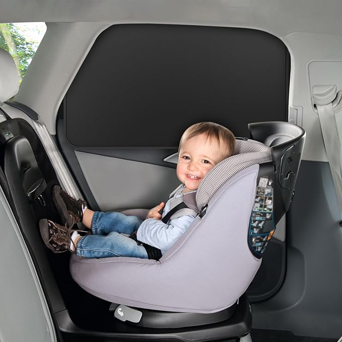 Car Curtains for Side Window - 2 Pcs Front Privacy Sun Shades Magnetic 100% Block Light Car Window Covers with Cooler Feeling (dexterous, front-2pcs)