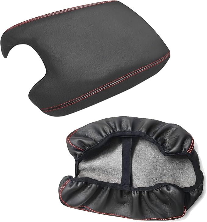 Compatible with Center Console Armrest Cover for Honda Accord 2008 2009 2010 2011 2012 Leather Arm Rest Storage Box Lids Cushion Protector Pad