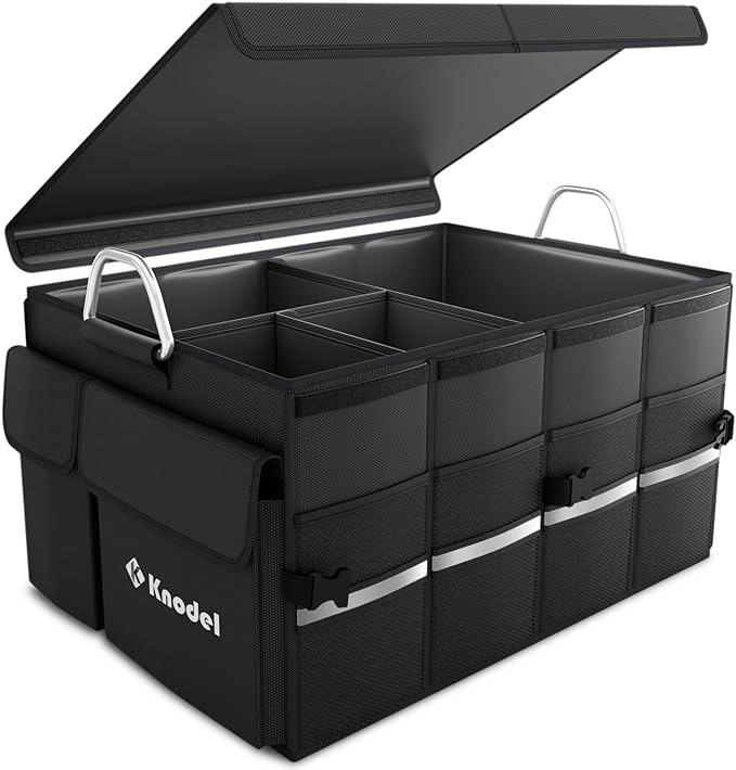 K KNODEL Car Trunk Organizer, Black, Unisex, Automobiles
