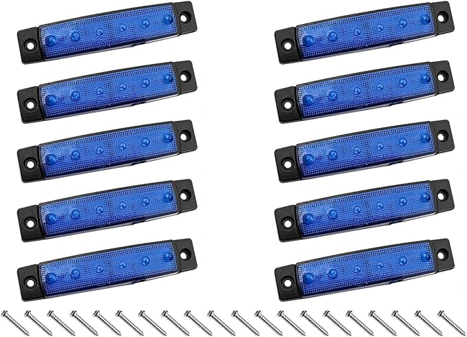 10Pcs LED Rock Lights Underglow Wheel Fender, Multi-Color Wheel Well Lights Waterproof Under Glow Kit for Car Truck SUV Golf Cart Wrangler ATV UTV Offroad - Fender Lighting (Blue)