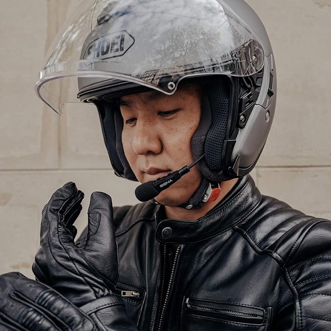 Sena 3S Plus Boom Motorcycle Bluetooth Headset, Black