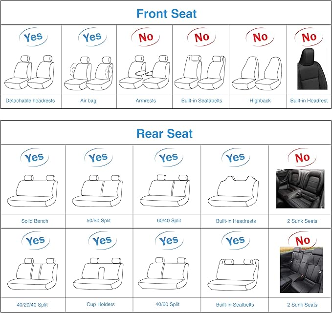 AOOG Fuzzy Car Seat Covers, Heated Bench Back Cushion Protector for Cars SUV Trucks(Full Set,Green)