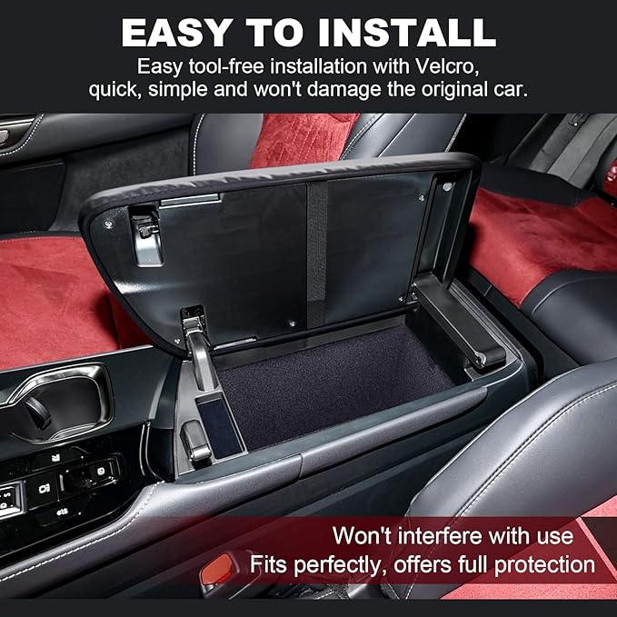 Center Console Cover for Lexus NX NX250/NX350/NX350h/NX450h+ 2022 2023 2024 2025 Car Accessories Interior Arm Rest Cover Armrest Box Cushion Pad Automotive Accessory PU Leather Waterproof