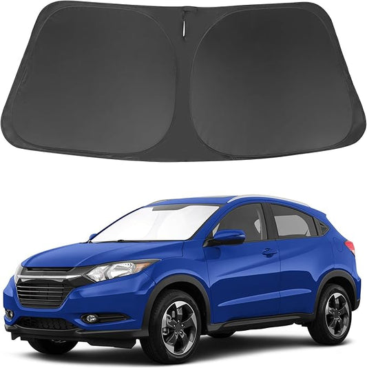 Windshield Sun Shade for Honda HRV 2016 2017 2018 2019 2020 2021 2022 HR-V Accessories Foldable Sunshade Sun Blocker Comes with Storage Bag