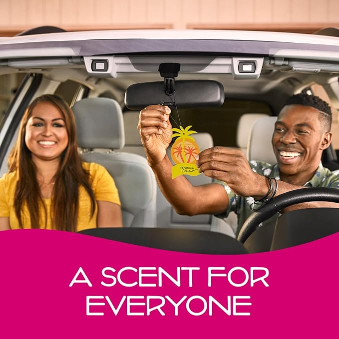 California Scents Palms Paper Tropical Colada Air Freshener