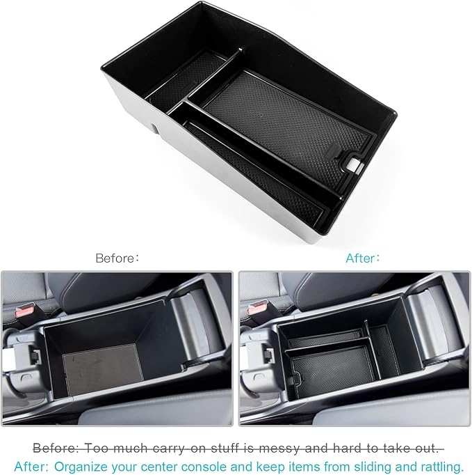 CDEFG for 2023 2024 2025 2026 2027 HR-V Center Console Organizer for 2023 2024 2025 2026 2027 Honda HRV HR-V Accessories Middle Console Armrest Tray Storage Box Secondary Insert Tray