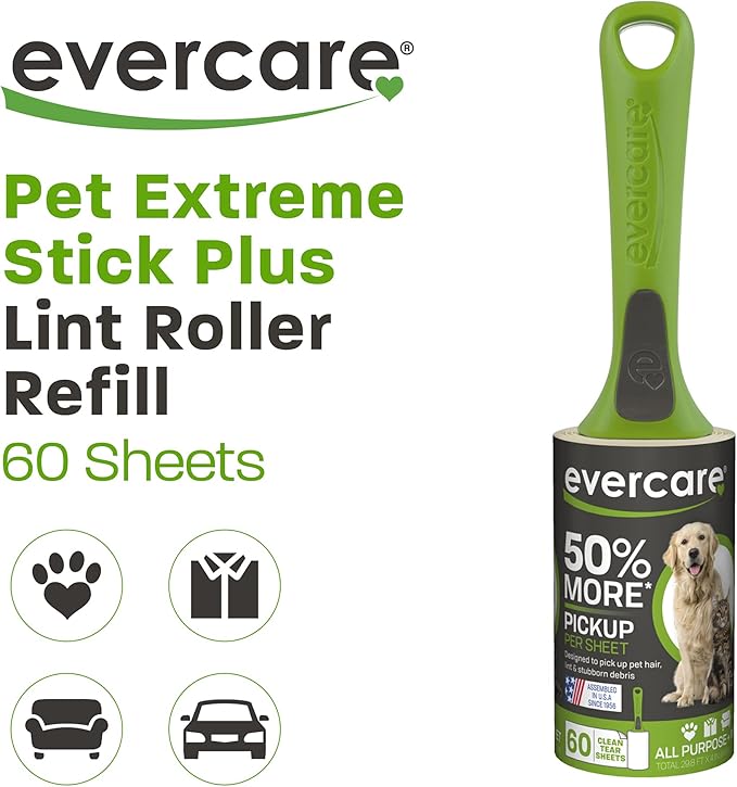 Evercare Pet Hair Extra Sticky 60 Layer Lint Roller