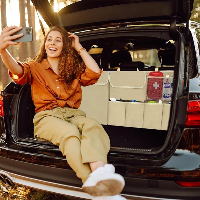 Car Trunk Organizer Backseat Hanging Organizer with Storage Pockets for Subaru Crosstrek, Forester, Outback, Ascent 2000-2024 2025 Car Accessories