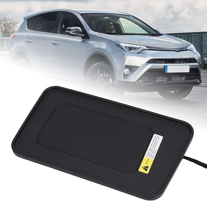 Keenso Car Wireless Charger Pad, Car Wireless Mobile Phone Charging Pad Non Slip Safe Replacement for 2013 to 2019