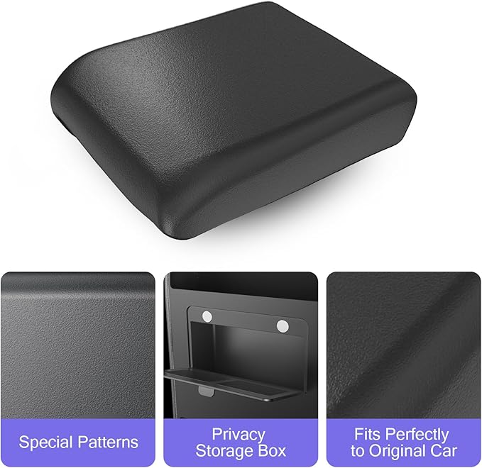 LUWU 2026 Tacoma Center Console Cover Hidden Storage Box Compatible with 2024 2025 2026 Toyota Tacoma Accessories Silicon Material Armrest Cover Center Console Hidden Organizer Box (2 in 1 Design)