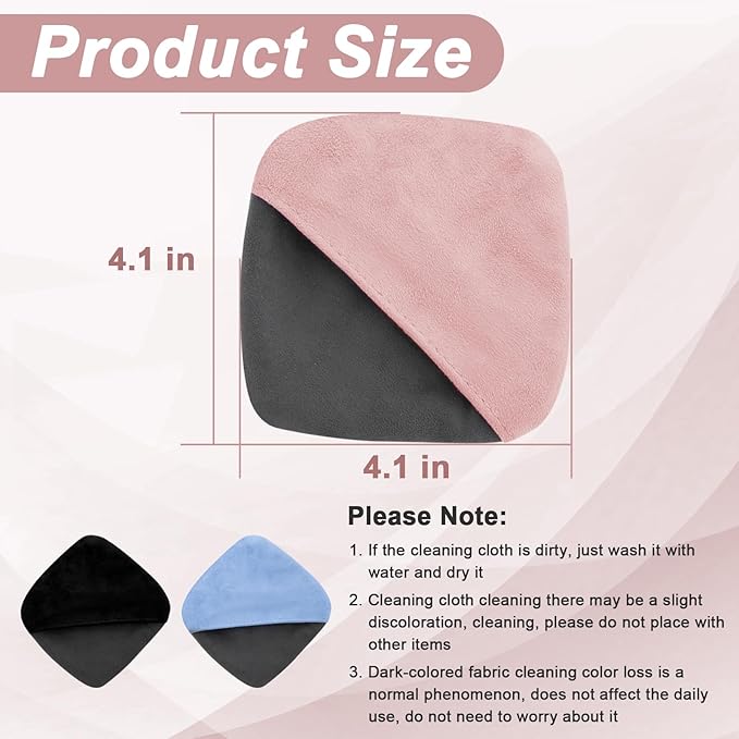 Car Screen Cleaner, 4.1''×4.1'' Microfiber Dashboard Wipes, Square Microfiber Cloth, Car Display Wipes,Vehicle Screen Cleaner Tool universal for Car Dashboard Car Display Car Interior Tools (Pink)