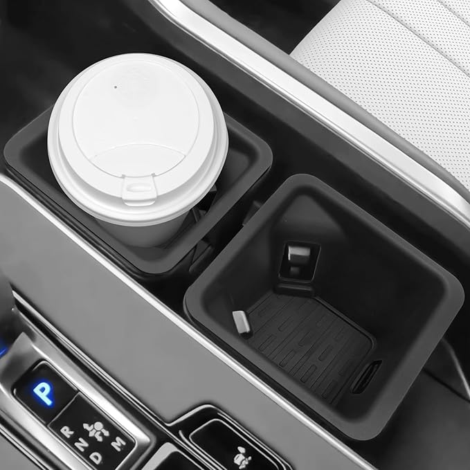 Upgrade 2PCS Cup Holder Compatible with Lexus 2024 2025 2026 TX TX350/500h/550h+ Accessories Insert Cup Sleeve Silicone Material Center Console Organizer