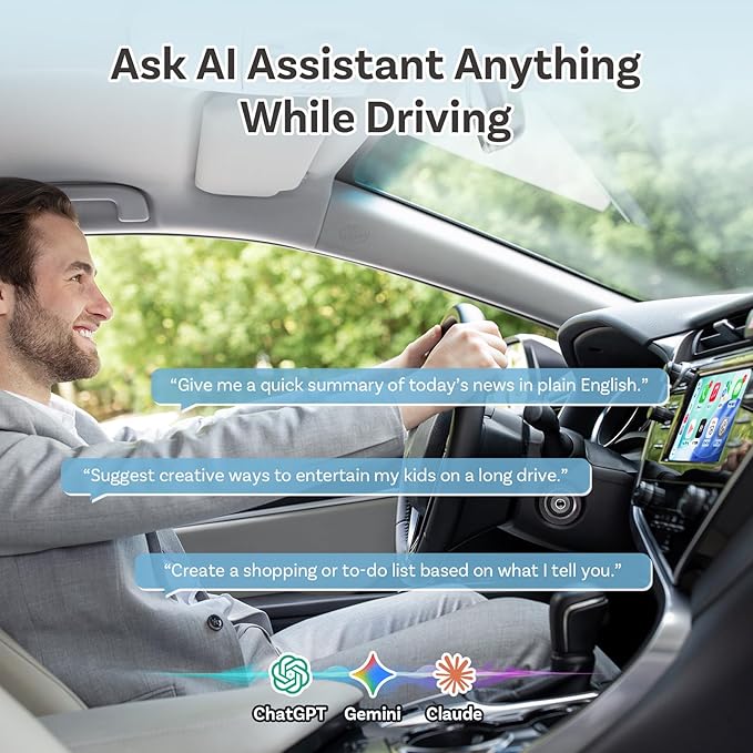 OTTOCAST Mini Nova, 2 in 1 New Gen Wireless Carplay & Android Auto Adapter, Plug & Play, Auto Reconnect USB Dongle, Compatible with OEM Wired Carplay/Android Auto Cars