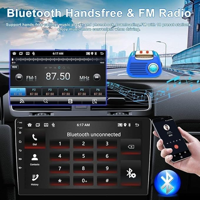Android 14 Double Din Car Stereo Upgrade Radio for Chevy Express Van 2008-2019,8" Touchscreen Wireless Carplay Android Auto GPS WiFi Bluetooth RDS DSP SWC Mirrorlink