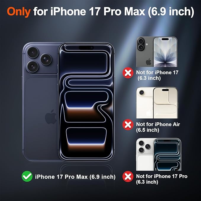 SUPFINE Magnetic for iPhone 17 Pro Max Case (Compatible with MagSafe)(Military Grade Drop Protection) Translucent Matte Shockproof with Anti-Fingerprint Phone Cover,Brown