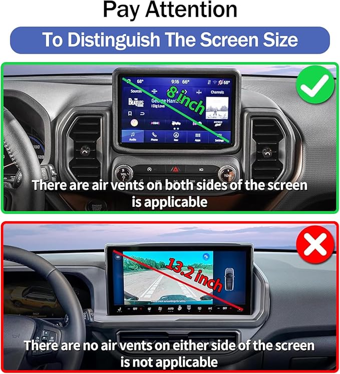 Car Phone Holder for Ford Bronco Sport 2021-2024 8-Inch Touchscreen, Cell Phone Mount Compatible with MagSafe