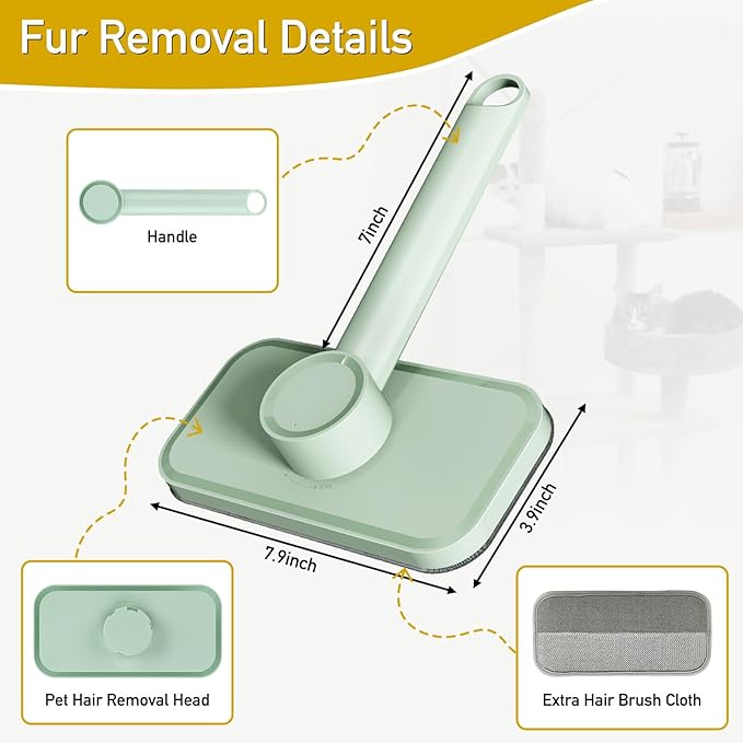 Pet Hair Remover – Reusable Lint Remover for Dog and Cat Hair Electrostatic Lint Brush Magic Pet Hair Removal Tool for Clothes, Couch, Carpet, Car, Rugs, Bedding, Fabric Furniture
