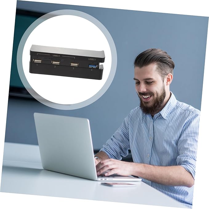 DOITOOL High-Speed USB Hub for Console Desktop Expander with Interface Compatible for Multiple Devices Extension