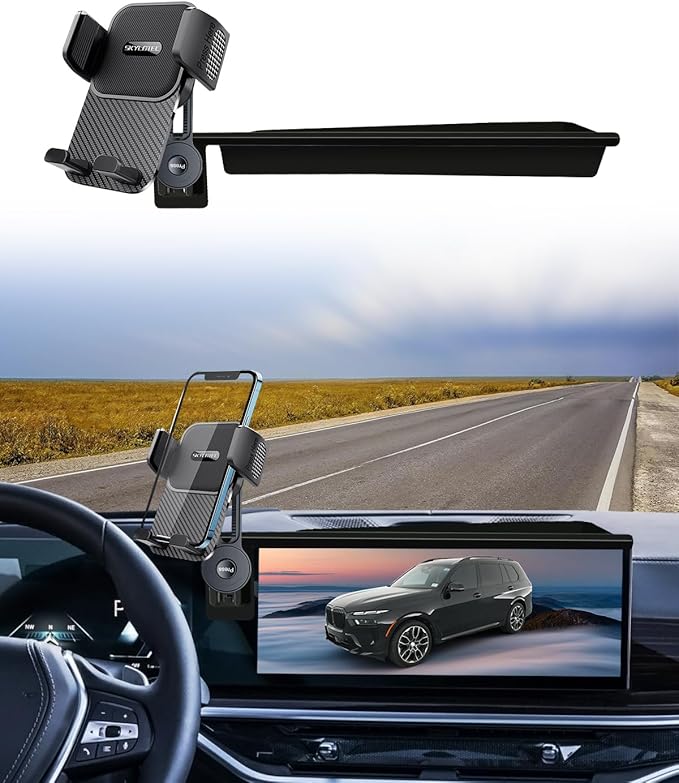 SKYLOTEC Phone Mount for BMW X5 X6 2024 2025 2026/X7 2023 2024 2025 2026 Accessories 14.9-Inch Screen Fixed Clip, Automobile Cradles Car Phone Holder, Cell Phone Base Not Block Air Vent