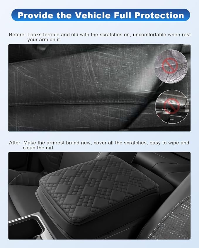 CDEFG for 2025 2026 Toyota 4Runner Center Console Cover for 2025 2026 Toyota 4Runner Accessories Armrest Cover 2025 2026 4Runner Middle Console Pad Arm Rest Cushion Leather Cover