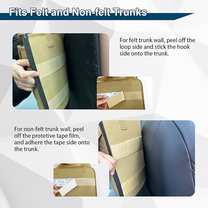 Deluxe Trunk and Backseat Organizer for Medium or large size SUVs & RVs, Detachable Storage Modules with Built-in Cooler, Patent Pending