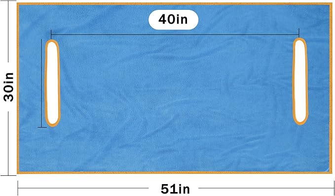 Golf Cart Seat Covers, Lake Blue Golf Cart Seat Towel Blanket for All EZGO, Club Cars, Icon and More 2/4-seats Cart, 100% Microfiber, Essential Golf Cart Accessories, 51'' x 31''