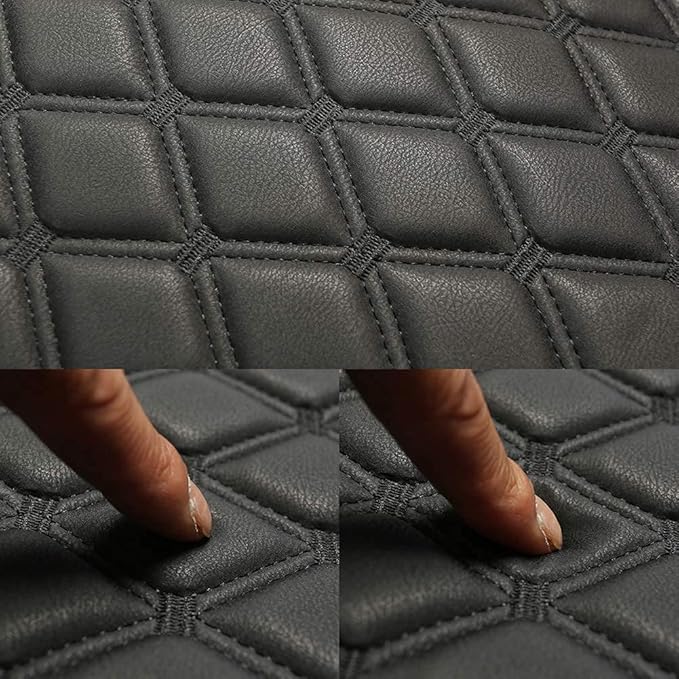 Black Panther PU Car Seat Cover, Front Seat Protector Compatible with 90% Vehicles,Embroidery,Anti-Slip & Full Wrapping Bottom (W 21.26ׄ 20.87 Inch)(1Piece,Black)