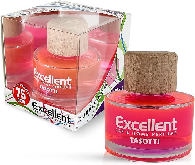 Tasotti Excellent Car Perfume Air Freshener, Luxury Car Air fresheners and Car Odor Eliminator, Long Lasting Scent Up to 75 Days (Bubble Gum)