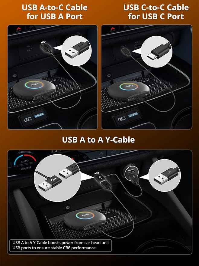 Magic AI Box, Wireless CarPlay/Android Auto Adapter, Car Video Box Supports for Netflix/YouTube/TikTok/TF Card, DriveChat AI Smart Box with GPS/Dual Bluetooth