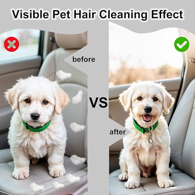 2 Pcs Pet Hair Block, Pet Hair Remover Grey Pumice Stone for Dog Cat Fur Removal Cleaning Dog Cat Fur Remover Stone Pets Rocks for Sofa Car Interior Bedding Carpet Couch Furniture
